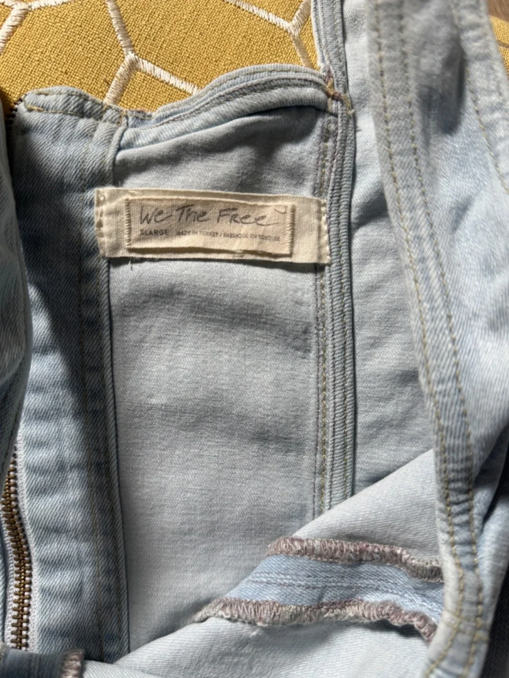 NWT Free People Daydream DenimCorset Top, Size XL